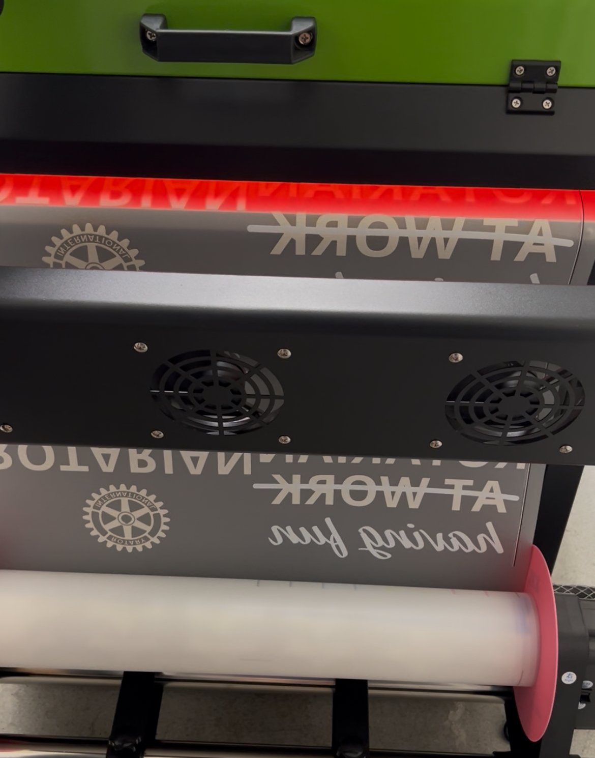 The end of DTF Printing - After the powder and heat cured