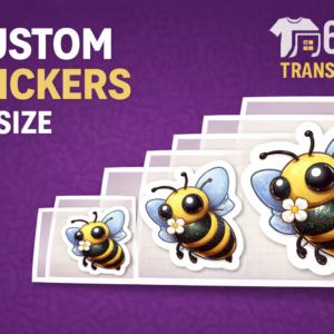 custom stickers by size