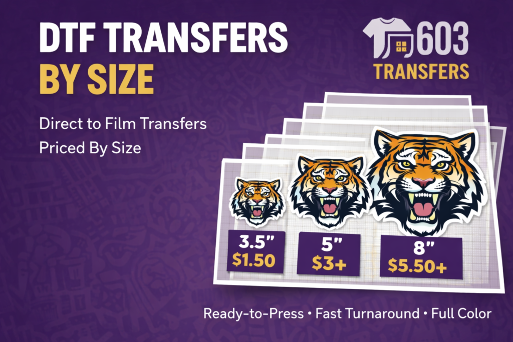 dtf transfers by size